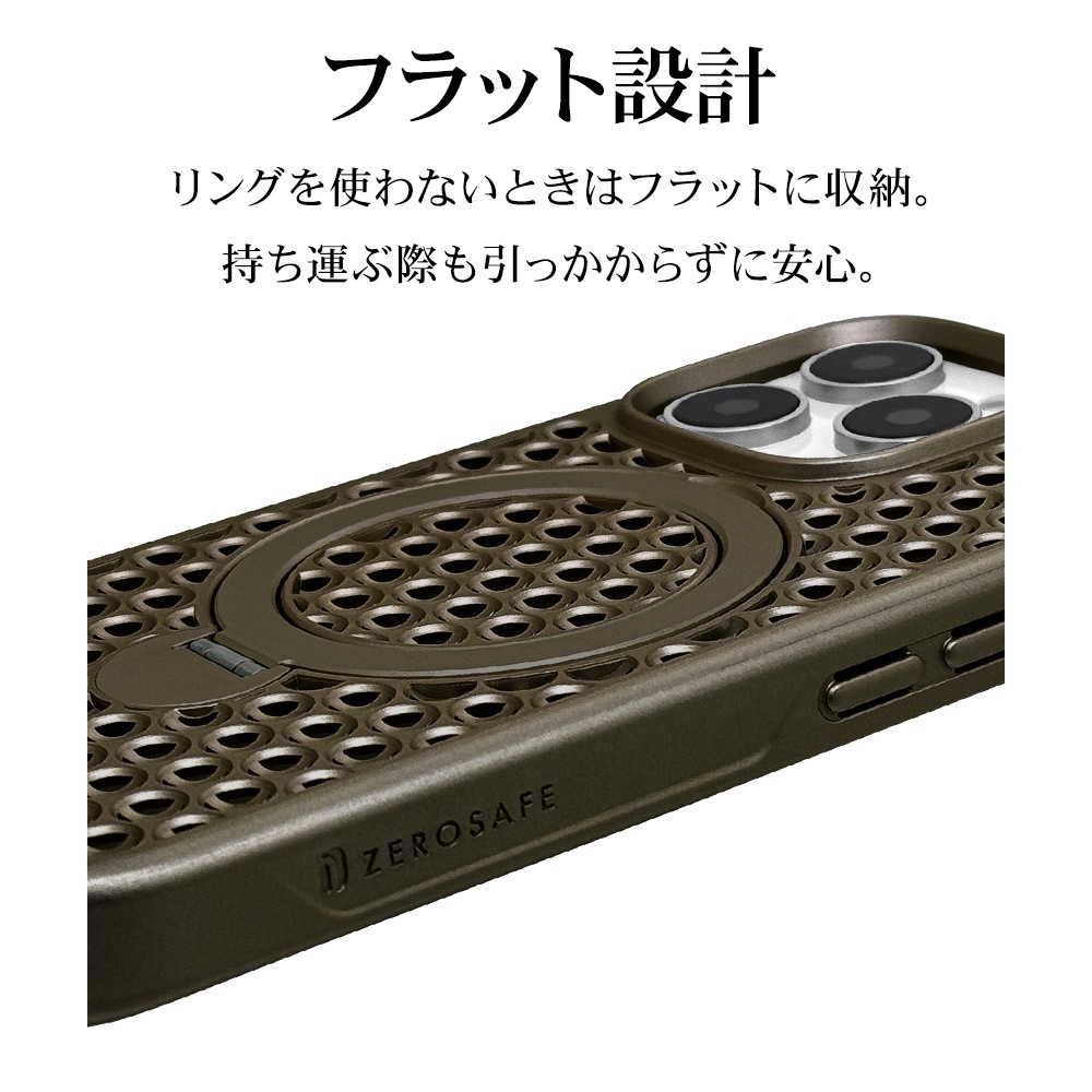 iPhone16 Pro ������ ���С� �ϥ��֥�å� ZEROSAFE Mesh MagSafe�б� �Ѿ׷�ۼ� MIL���� TPU�Х�ѡ������� ����դ� ��å��� ��ɻ� �ʥ����� �����ե��� ���ޥۥ����� 8318IP461PZSFMNL �饹���Хʥ�