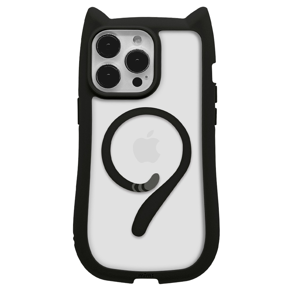 iPhone15 Pro Max ������ ���С� �ϥ��֥�å� MagSafe�б� mimi ǭ�� �ͥ��ߥ� �ͤ��ߤ� �Ѿ׷�ۼ� MIL���� ���̥��ꥢ TPU�Х�ѡ������� �磻��쥹�����б� �֥�å� �����ե��� ���ޥۥ����� 8394IP367PHPMBK �饹���Хʥ�