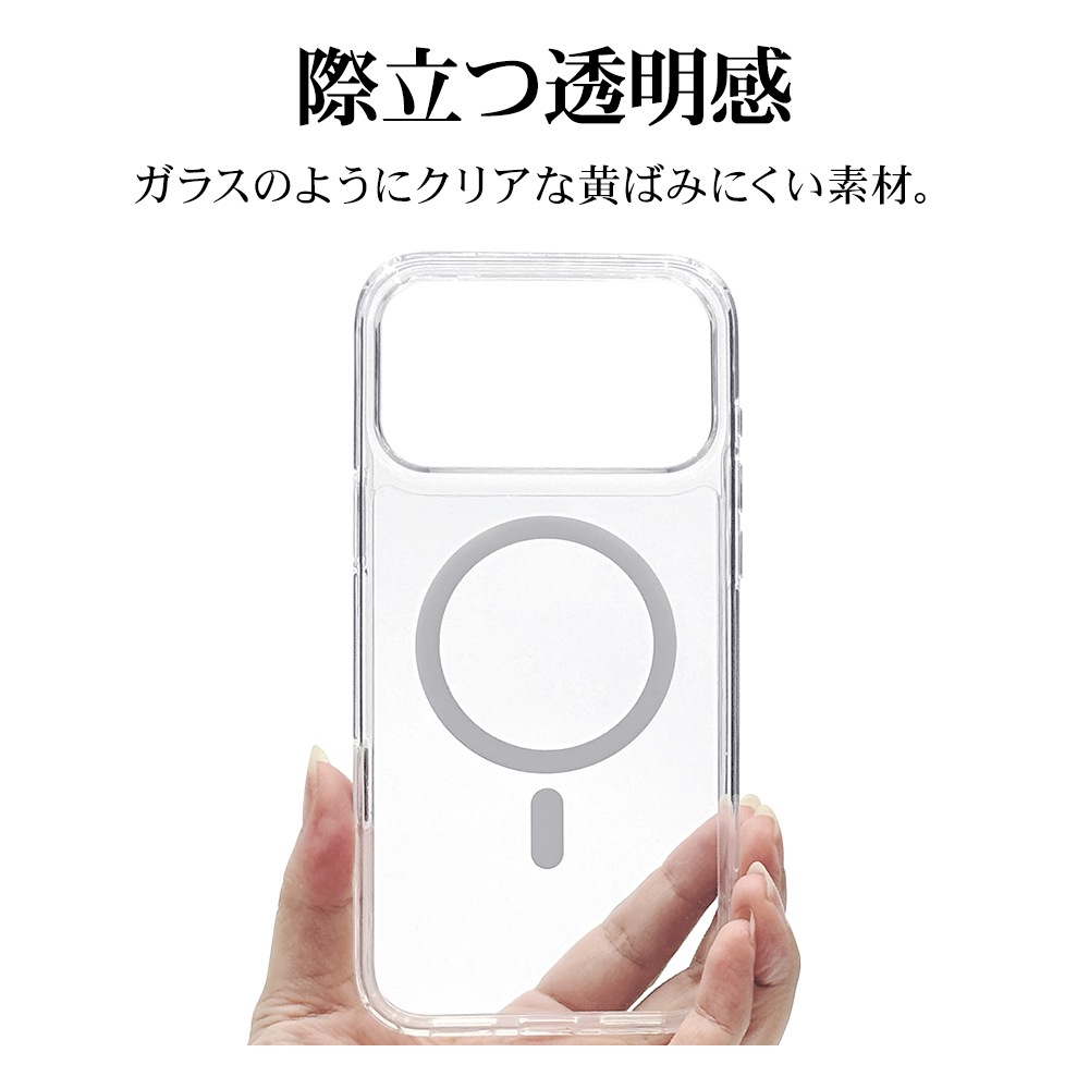 iPhone17 Pro Max  С ϥ֥å MagSafeб ޥͥåȽ Ѿ׷   ꥢ TPUХѡ 饳ȥ뵡ǽդ 磻쥹 ꥢ ե ޥۥ 9094IP5DHPMCCL 饹Хʥ