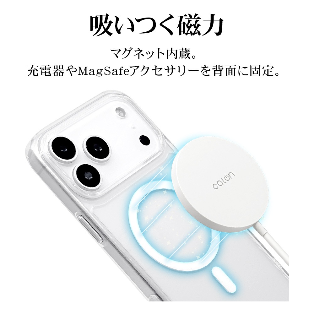 iPhone17 Pro Max  С ϥ֥å MagSafeб ޥͥåȽ Ѿ׷   ꥢ TPUХѡ 饳ȥ뵡ǽդ 磻쥹 ꥢ ե ޥۥ 9094IP5DHPMCCL 饹Хʥ