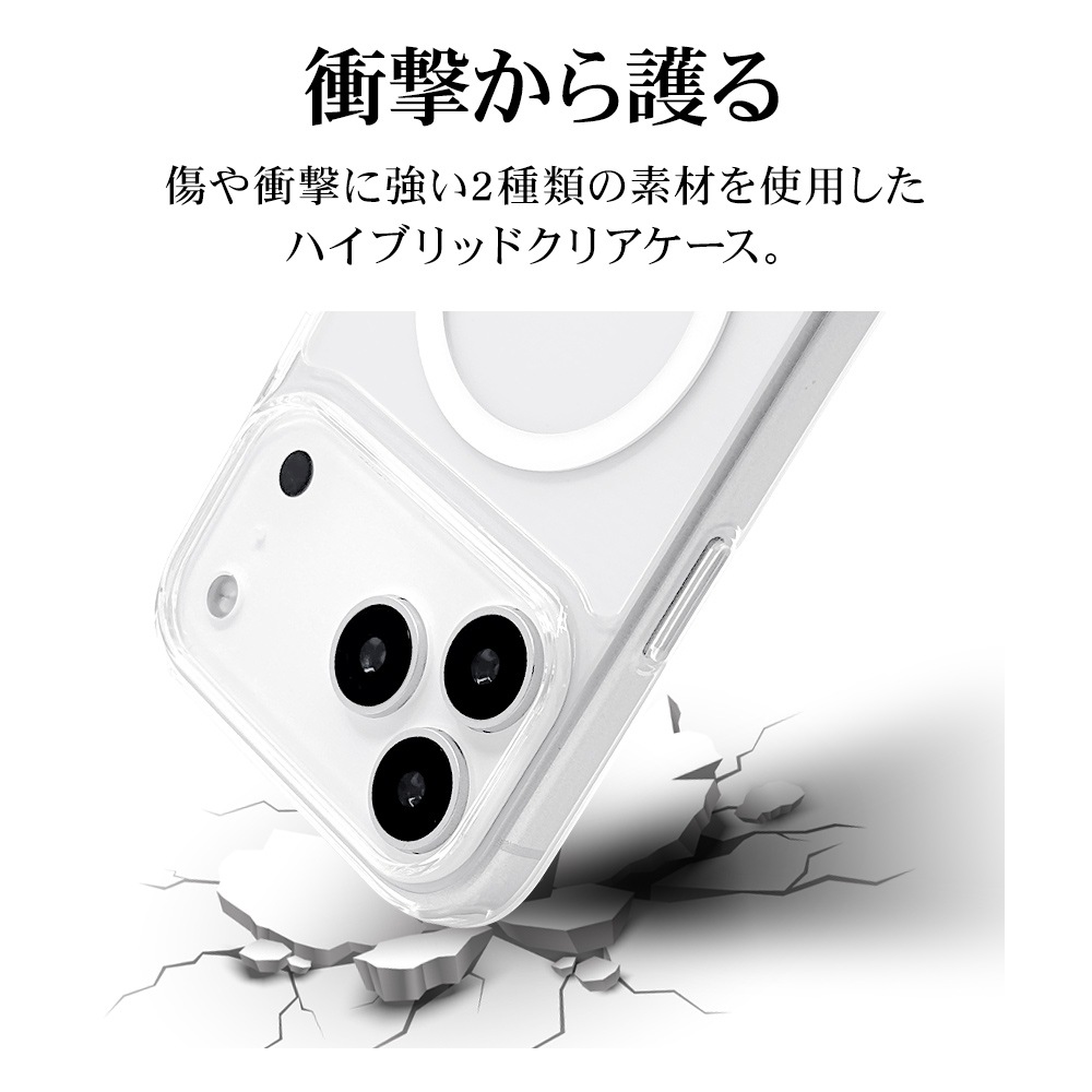 iPhone17 Pro Max  С ϥ֥å MagSafeб ޥͥåȽ Ѿ׷   ꥢ TPUХѡ 饳ȥ뵡ǽդ 磻쥹 ꥢ ե ޥۥ 9094IP5DHPMCCL 饹Хʥ