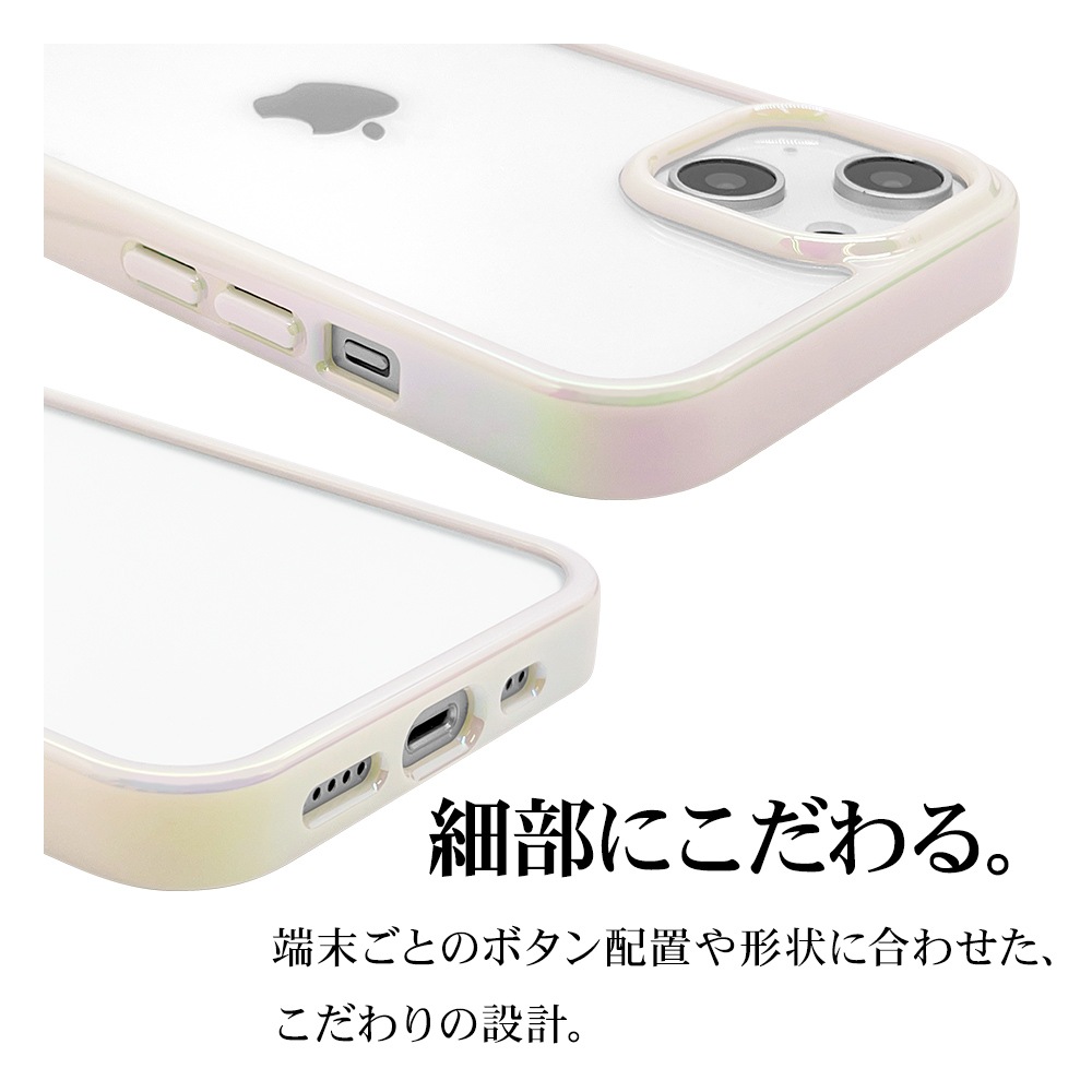 iPhone14 13  С ϥ֥å ꥢ Ʃ TPUХѡ+PC ե졼 ȥåץۡ ۥ磻 ե14 13 ޥۥ 7097IP261HB 饹Хʥ