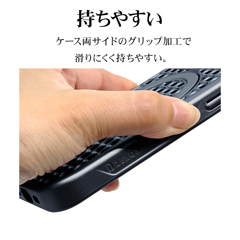 iPhone16 Pro ������ ���С� �ϥ��֥�å� ZEROSAFE Mesh MagSafe�б� �Ѿ׷�ۼ� MIL���� TPU�Х�ѡ������� ����դ� ��å��� ��ɻ� �ߥåɥʥ��� �����ե��� ���ޥۥ����� 8559IP463ZSFMMN �饹���Хʥ�