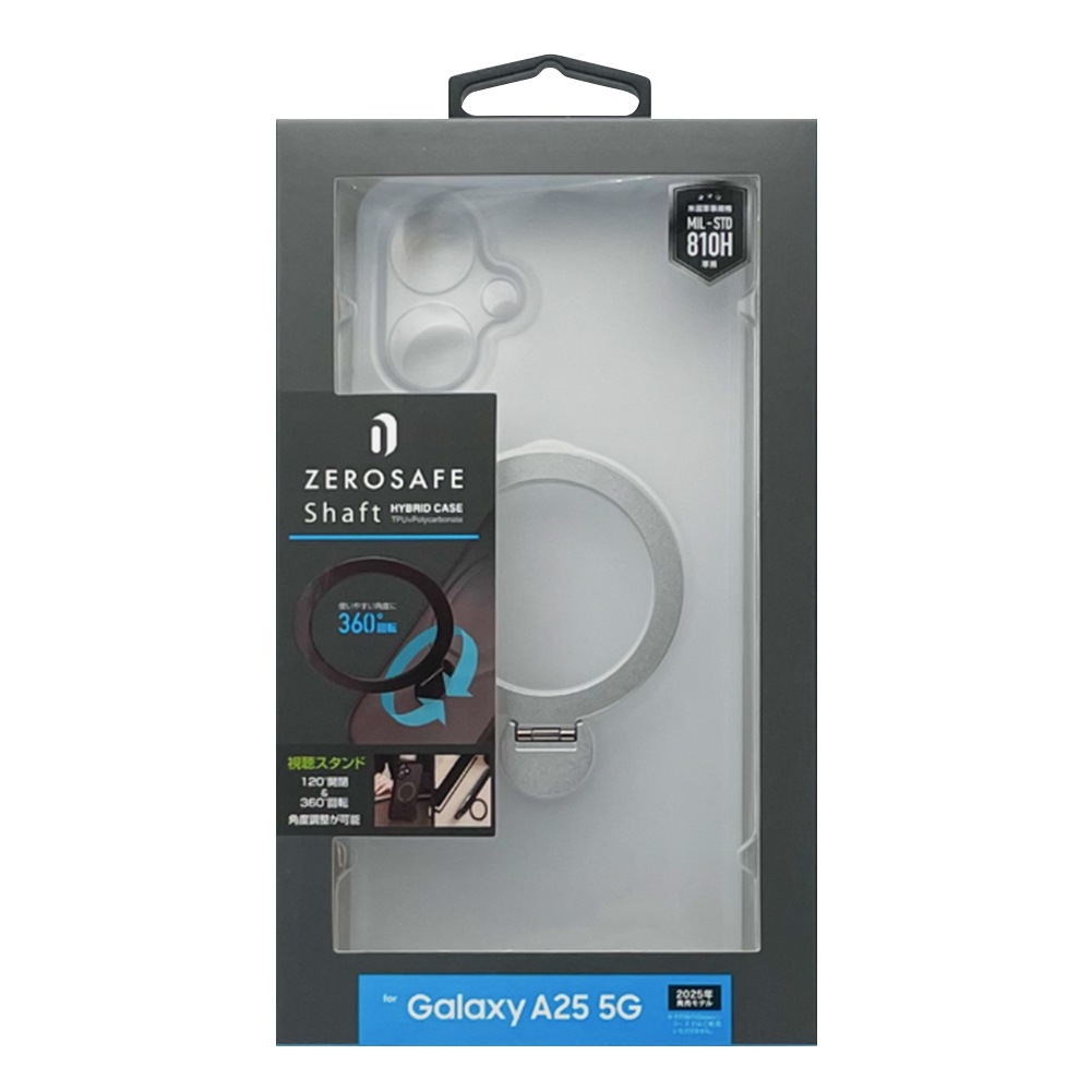 Galaxy A25 5G  С ϥ֥å ZEROSAFE Shaft Ѿ׷ۼ ޥå TPUХѡ ޥͥåȥդ ɻ եȥۥ磻 饯 A25 SC-53F SCG33 ޥۥ 8726GA25ZSFSWH 饹Хʥ