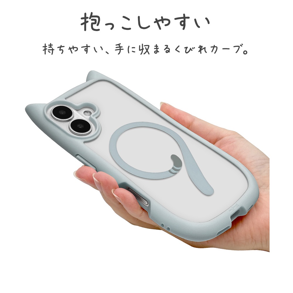 iPhone17 ������ ���С� �ϥ��֥�å� MagSafe�б� �ޥ��ͥåȽ��� mimi ǭ�� �ͥ��ߥ� �ͤ��ߤ� �Ѿ׷�ۼ� MIL ���̥��ꥢ TPU�Х�ѡ������� �磻��쥹���� ���⡼�����֥롼 �����ե��� ���ޥۥ����� 8912IP5AHPMSBL �饹���Хʥ�