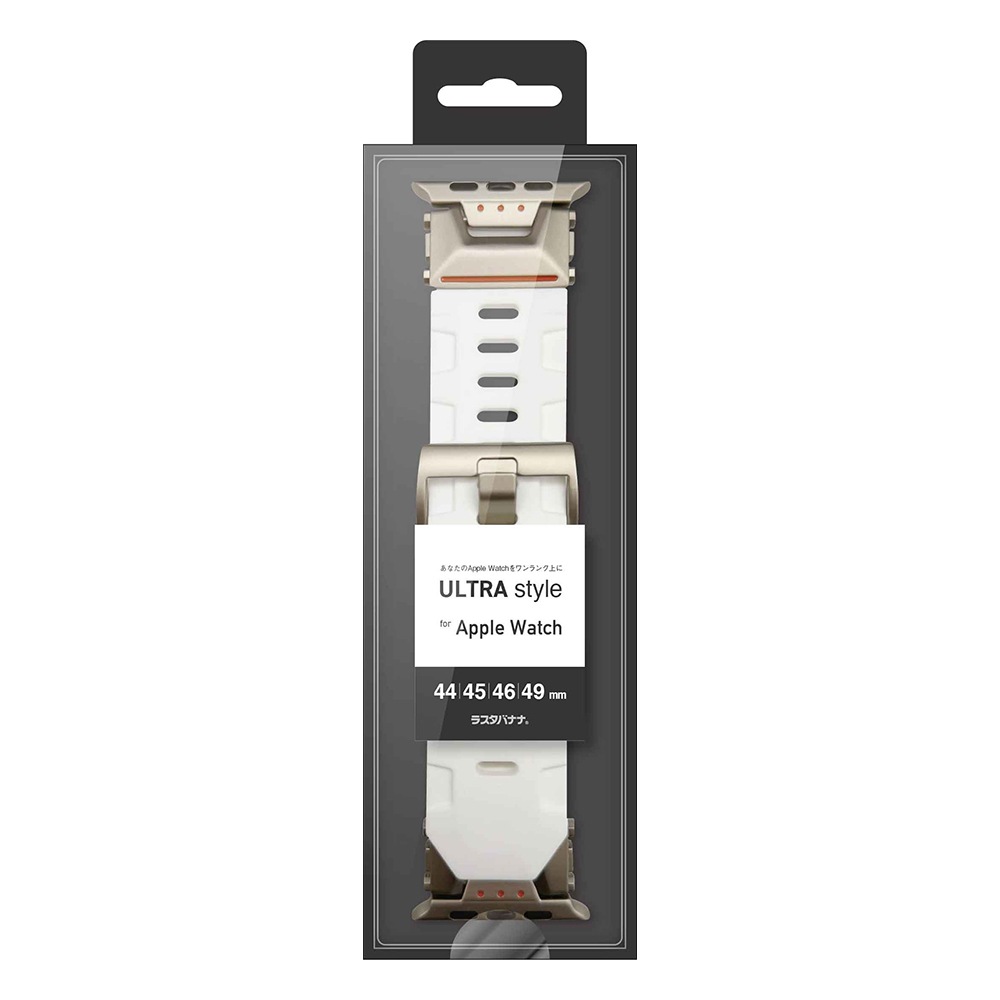 Apple Watch 49mm 46mm 45mm 44mm ULTRA style silicon band2 ����ȥ饹������ ���ꥳ��Х�� ������2 ��æ��ñ �Х�� �ۥ磻�� ���åץ륦���å� �٥�� RBLAWUS4409WH �饹���Хʥ�