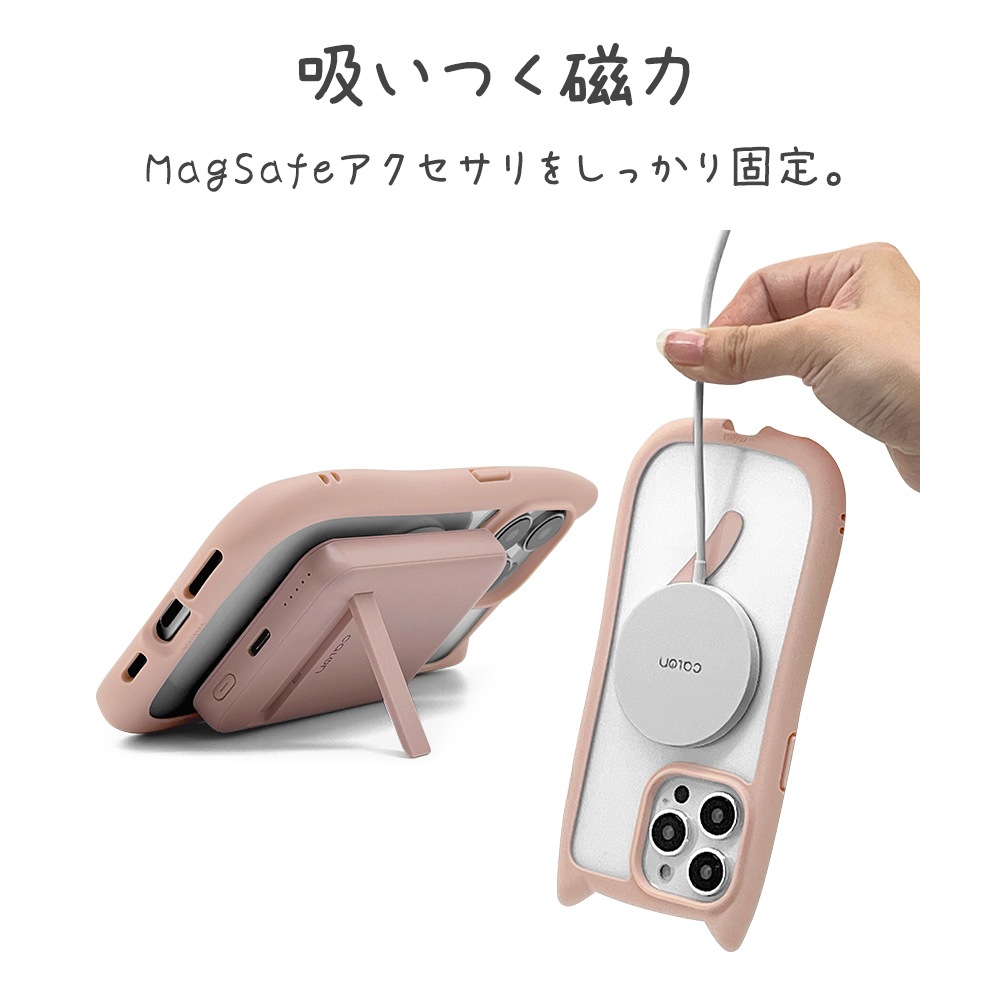 iPhone15 Pro Max  С ϥ֥å MagSafeб mimi ǭ ͥߥ ͤߤ Ѿ׷ۼ MIL ̥ꥢ TPUХѡ 磻쥹б ⡼ԥ ե ޥۥ 8396IP367PHPMSPK 饹Хʥ