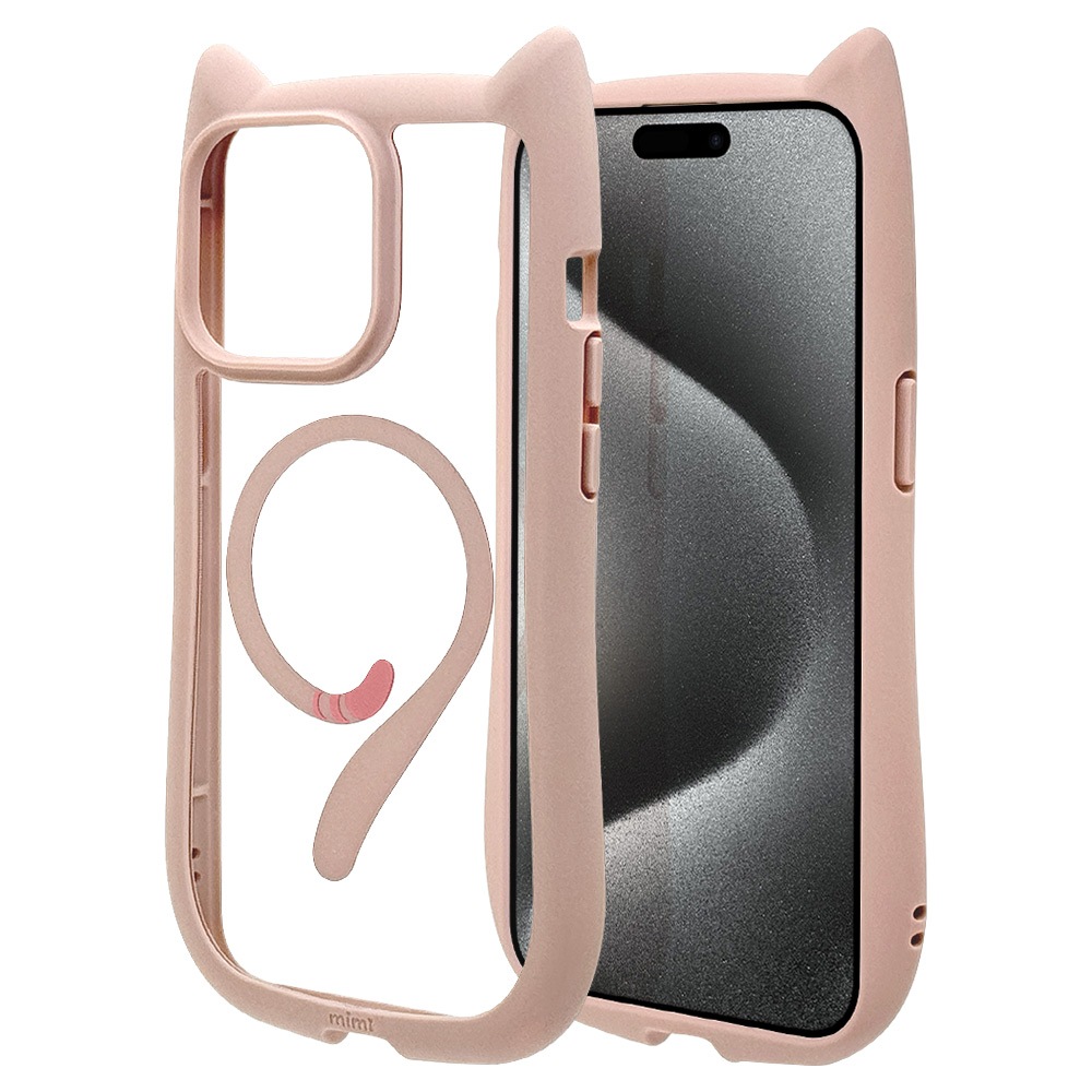 iPhone15 Pro Max  С ϥ֥å MagSafeб mimi ǭ ͥߥ ͤߤ Ѿ׷ۼ MIL ̥ꥢ TPUХѡ 磻쥹б ⡼ԥ ե ޥۥ 8396IP367PHPMSPK 饹Хʥ