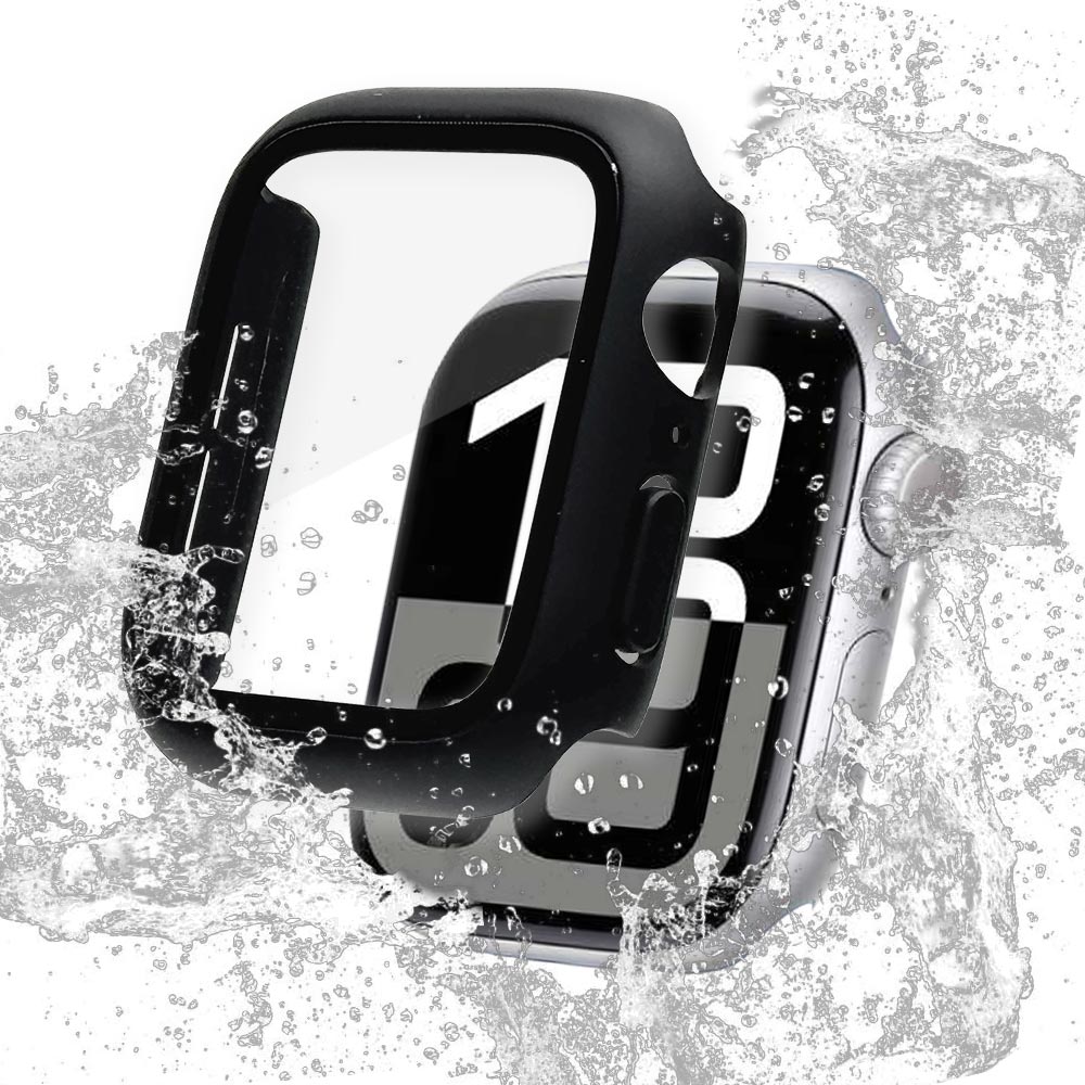 Apple Watch series10 42mm 饹ե  С ϥ֥å  Ʃ ꥢ PC+GLASS 饹ηץƥ ɿ奱 IPX68 ɽ̹9H ֥å åץ륦å GHB4810AW42 饹Хʥ