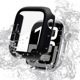 Apple Watch series10 42mm 饹ե  С ϥ֥å  Ʃ ꥢ PC+GLASS 饹ηץƥ ɿ奱 IPX68 ɽ̹9H ֥å åץ륦å GHB4810AW42 饹Хʥ