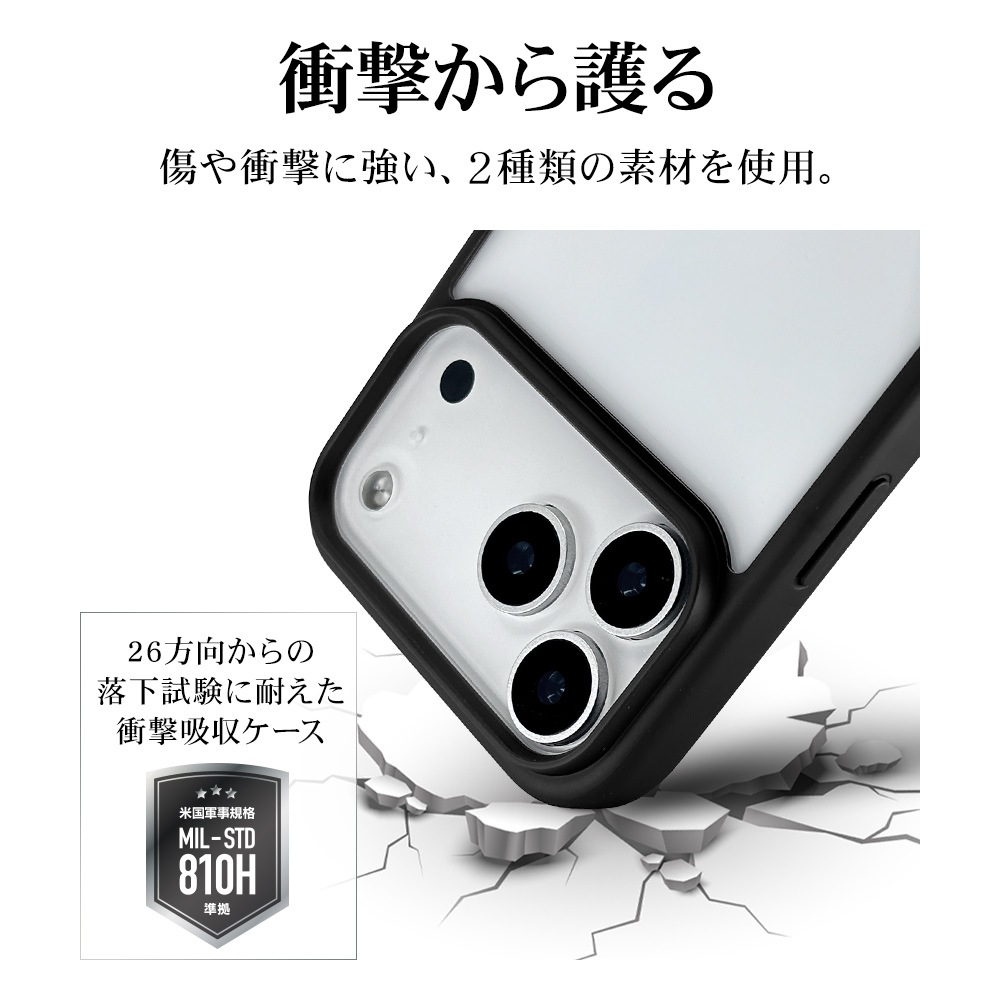 iPhone17 Pro Max  С ϥ֥å RHINOX 饤Υå Ѿ׷ MIL ꥢ ɽ̹5H TPUХѡ ȥåץۡ 磻쥹б ֥åߥꥢ ե ޥۥ 9096IP5DHABK 饹Хʥ