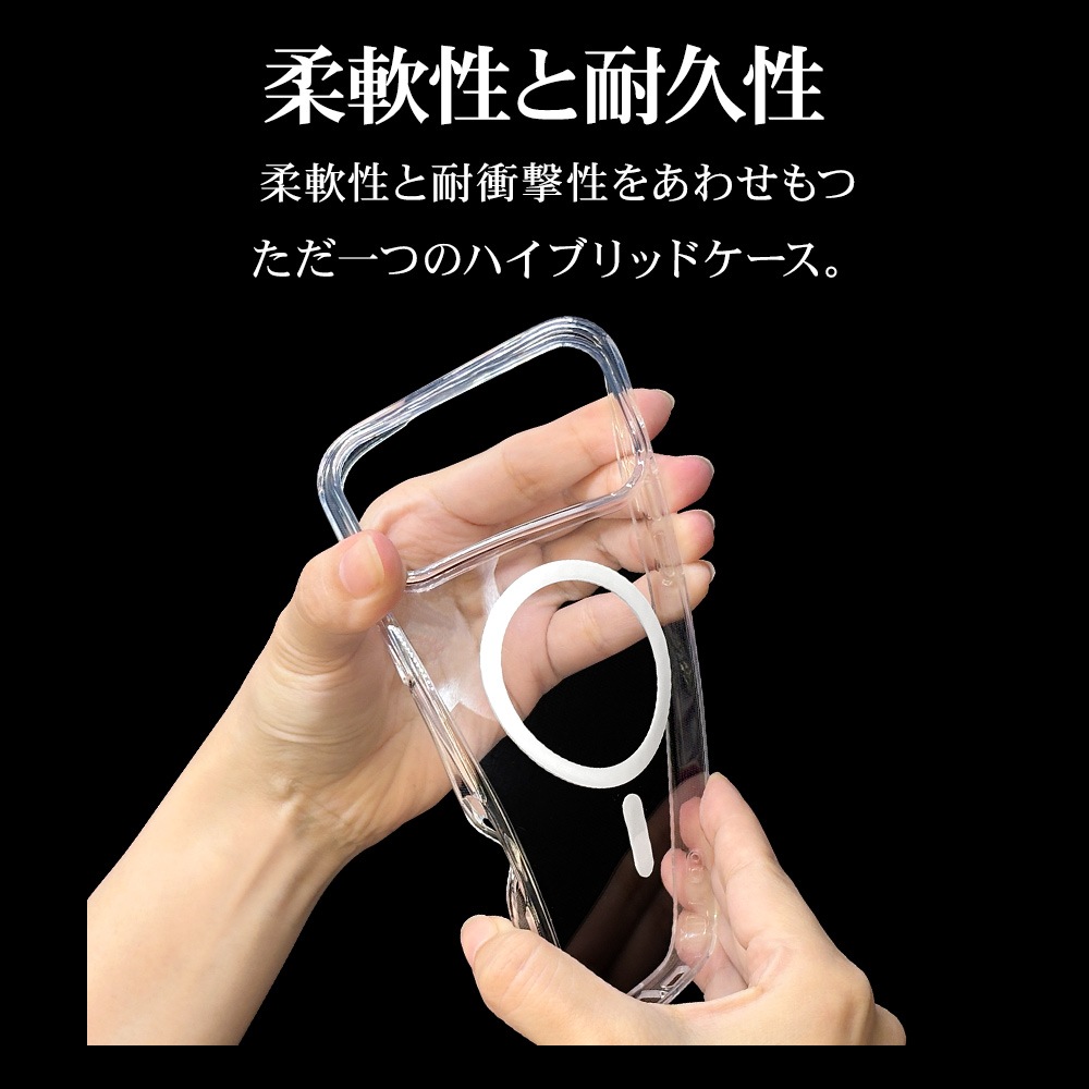 iPhone17 Pro Max  С ϥ֥å MagSafeб ޥͥåȽ RHINOX 饤Υå Ѿ׷ۼ MIL ꥢ Ʃ ɽ̹5H TPUХѡ 磻쥹 ꥢ ե ޥۥ 9097IP5DHAMCL 饹Хʥ