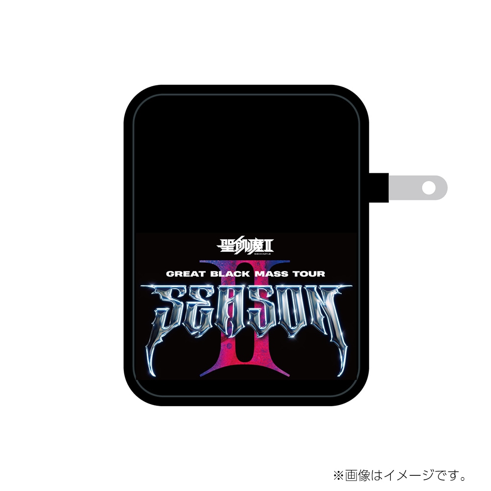 聖飢魔II公認 オリジナルデザイン 4ポート AC充電器 D.C.28 ロゴ