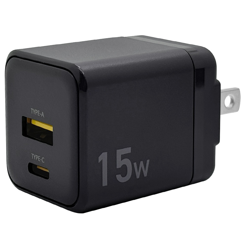 Ŵ ACץ USBŴ C A 5V 2ݡ 5V 3A 15W 󥻥 AC USB Type-C Type-A 2Ʊ  smart IC 㥳륰졼 iPhone Android ޥ ޡȥե RACCA3A01CGRY 饹Хʥ
