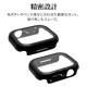 Apple Watch series8 series7 41mm 饹ե  С ϥ֥å  Ʃ ꥢ PC+GLASS 饹ηץƥ ɿ奱 IPX68 ɽ̹9H ֥å åץ륦å GHB4624AW41 饹Хʥ