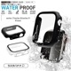 Apple Watch series8 series7 41mm 饹ե  С ϥ֥å  Ʃ ꥢ PC+GLASS 饹ηץƥ ɿ奱 IPX68 ɽ̹9H ֥å åץ륦å GHB4624AW41 饹Хʥ