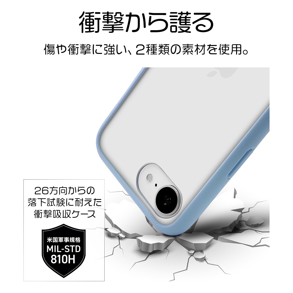 iPhone 16e  С ϥ֥å FLEXGUARD Ѿ׷ۼ MIL  ꥢ Ʃ TPUХѡ ȥåץۡ 磻쥹б ֥롼ߥꥢ ե ޥۥ 8771IP5EHPBL 饹Хʥ