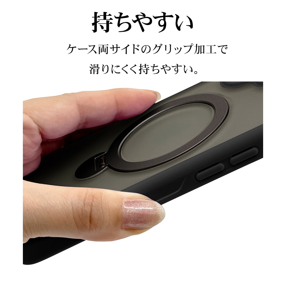 iPhone16 ������ ���С� �ϥ��֥�å� ZEROSAFE Shaft MagSafe�б� �˸��ݸ� �Ѿ׷�ۼ� MIL���� �ޥå� TPU�Х�ѡ������� ����դ� ��ɻ� �ե����ȥ֥�å� �����ե��� ���ޥۥ����� 8287IP461ZSFSLBK �饹���Хʥ�