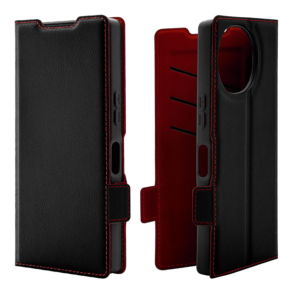 AQUOS R10 SH-51F R9 SH-51E  С Ģ  Ѿ׷ۼ  ɵǽ slim Fit ץ  ɥޥͥå ֥åߥå  10 ޥۥ 8801AR10BSMBKR 饹Хʥ