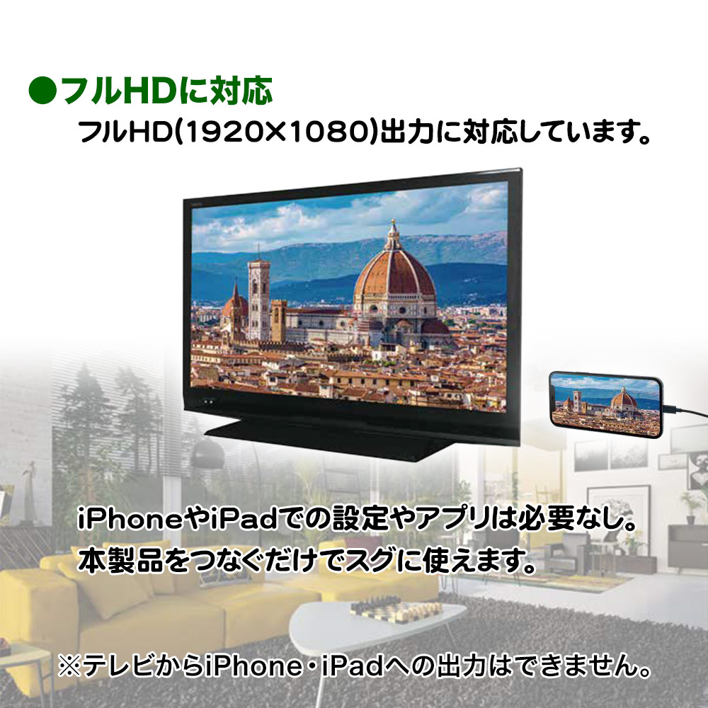 iPhone iPad�� �ߥ顼��󥰥����֥� �ե�HD�б� Type-A to HDMI ���ϥ����֥� 3�᡼�ȥ� ������A �ƥ�� �ǥ����ץ쥤 �ץ����������� ����� 3�� �֥�å� �ƥ������ �ץ쥼�� ������ ư�� R30HEAH01BK