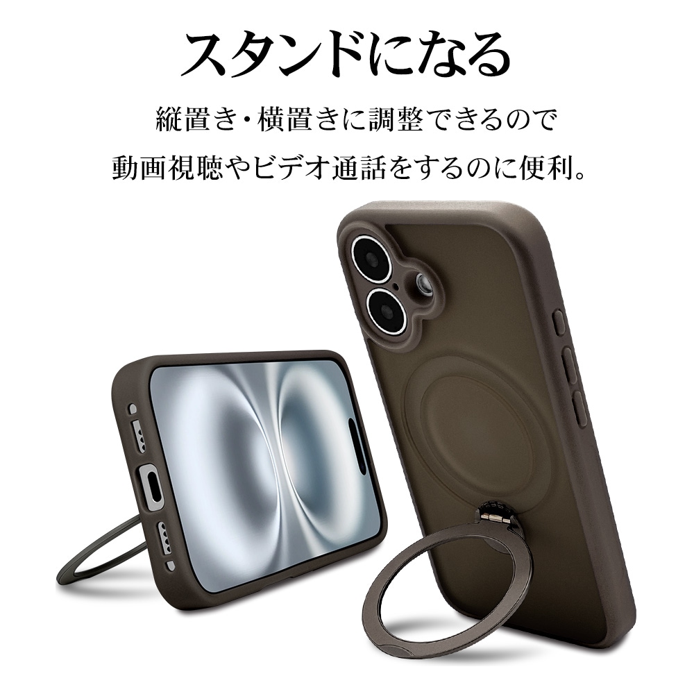 iPhone16 ケース カバー ハイブリッド ZEROSAFE Shaft MagSafe対応