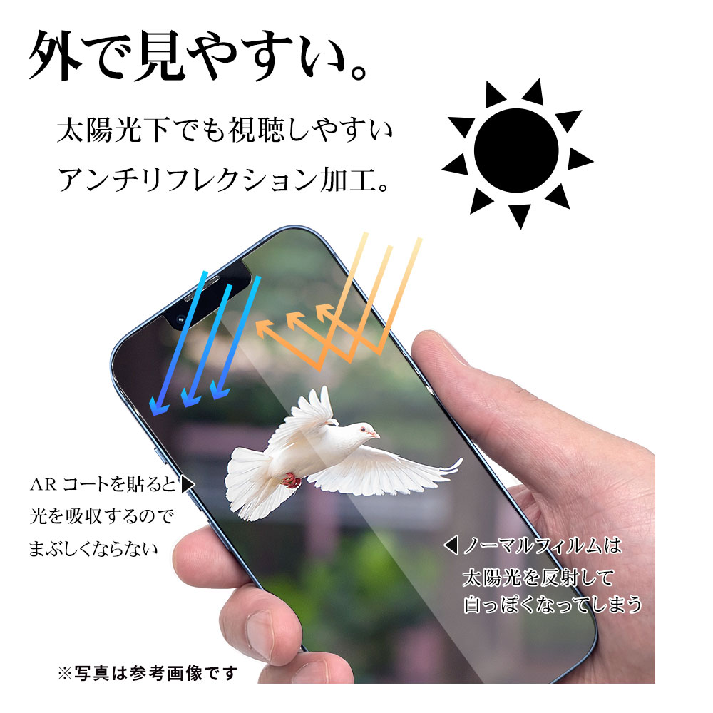 iPhone16 iPhone15 饹ե ʿݸ ȿ  Ʃ ꥢ ե쥯 ARƥ ˶ 0.33 10H ñŽդ ե ݸե ARG4326IP461 饹Хʥ