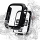 Apple Watch series6 series5 series4 SE2 SE 40mm 饹ե  С ϥ֥å  Ʃ ꥢ PC+GLASS 饹ηץƥ ɿ奱 IPX68 ɽ̹9H ֥å åץ륦å GHB4622AW40 饹Хʥ