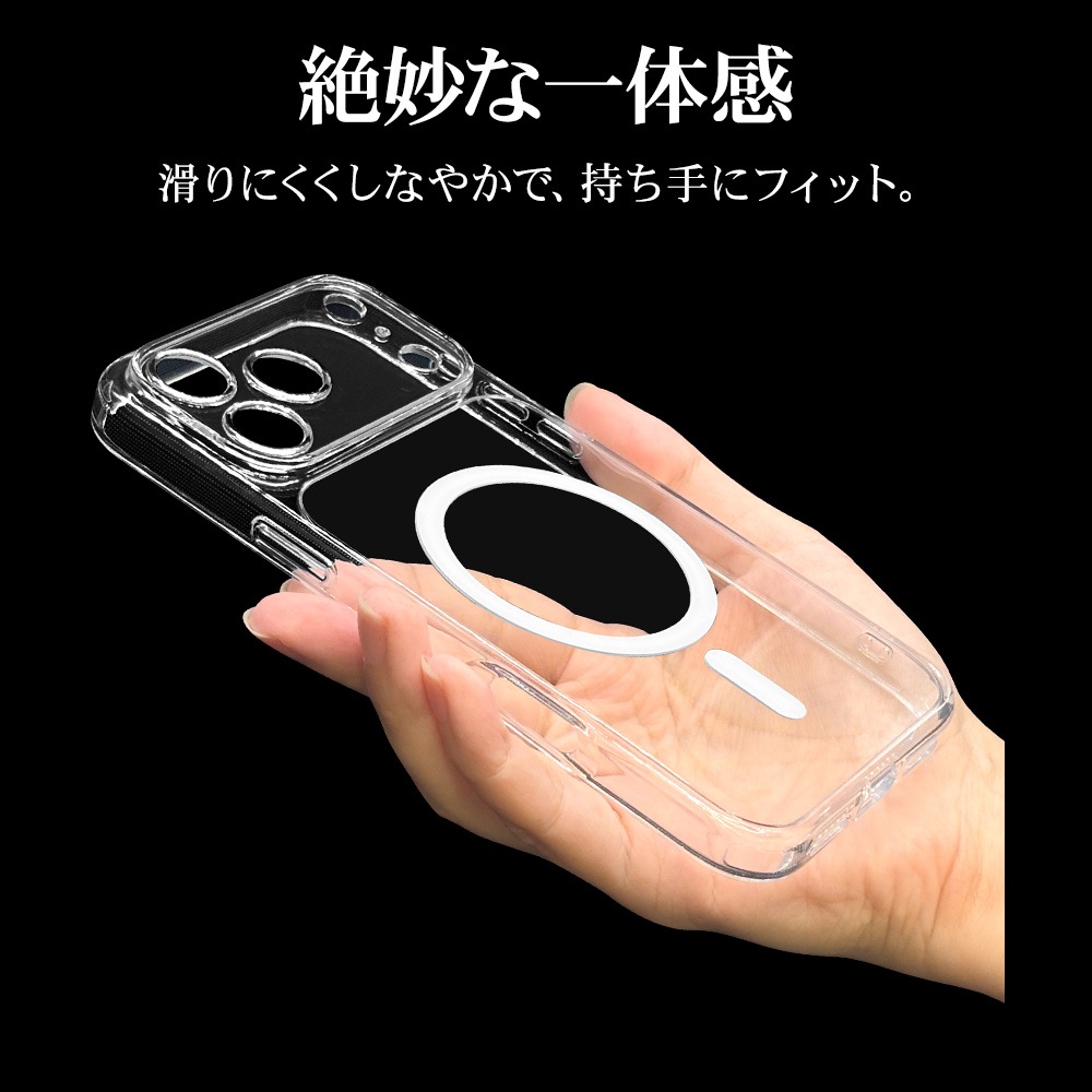 iPhone17 Pro Max  С ϥ֥å MagSafeб ޥͥåȽ RHINOX 饤Υå ˸ݸ ̩߷ Ѿ׷ MIL Ʃ 5H TPUХѡ 磻쥹 ꥢ ե ޥۥ 9100IP5DHALCL 饹Хʥ