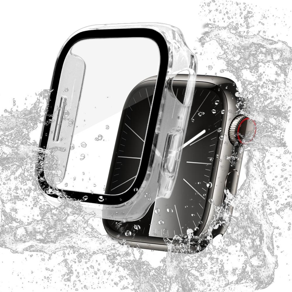 Apple Watch series8 series7 41mm 饹ե  С ϥ֥å  Ʃ ꥢ PC+GLASS 饹ηץƥ ɿ奱 IPX68 ɽ̹9H ꥢ åץ륦å GHB4625AW41 饹Хʥ