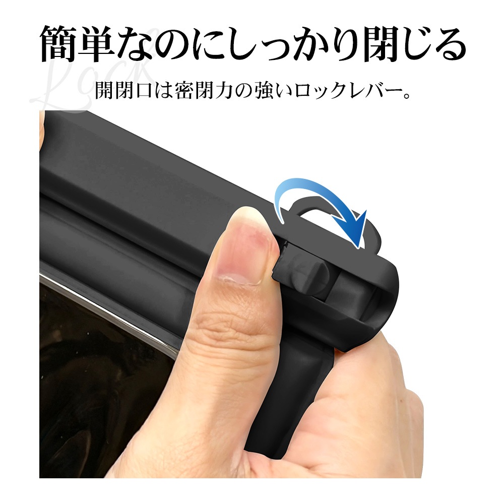 ���ޥ� �ɿ奱���� IPX8 �����������ȥ�å��� �⤯�� ������ �ס��� ��Ϥ ��ʪ���� �礭�� iPhone Android �֥�å� RFRWPF12FBK �饹���Хʥ�