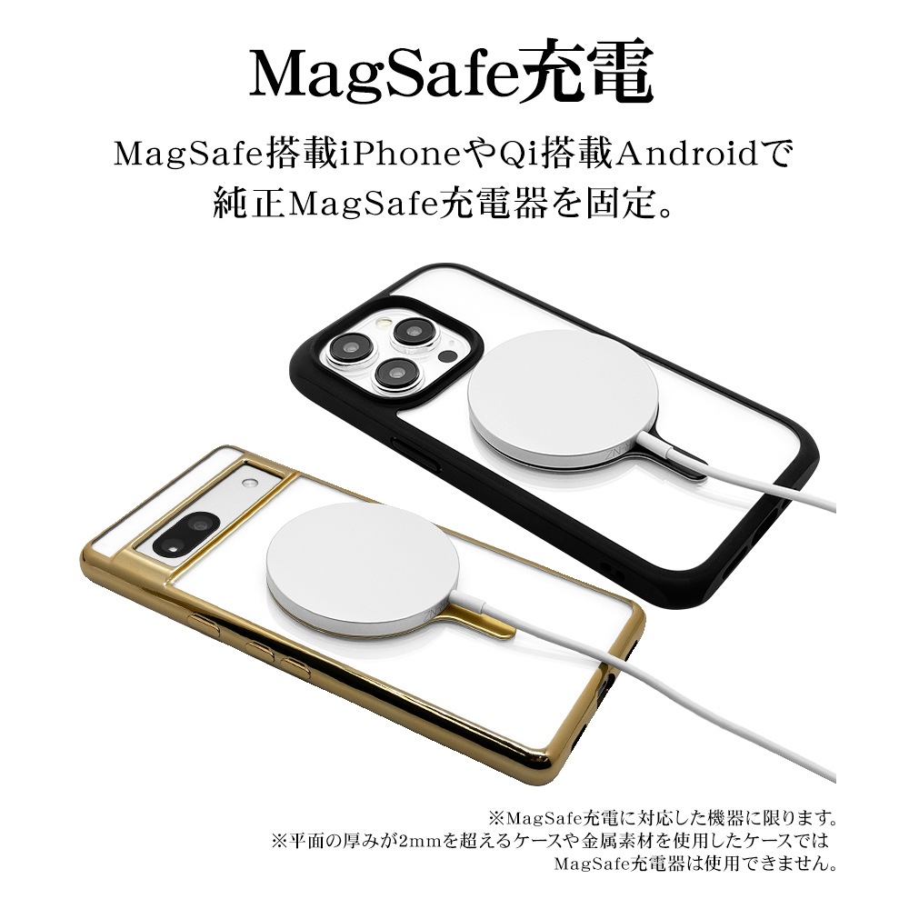 �ޥ��ͥåȥ᥿���� MagSafe�б� �ޥ������� �磻��쥹���� ���ֹ�碌�����դ� ���ϼ��� ���� ���� ������� iPhone Android ���ޥ� ���ޡ��ȥե��� RMAGR01GD �饹���Хʥ�