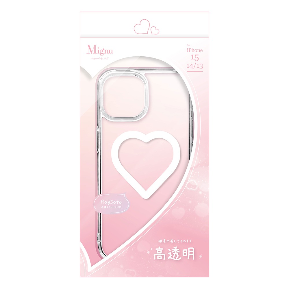 iPhone15 14 13  С ϥ֥å MagSafeб Mignu ߥ˥ Ѿ׷ۼ ꥢ Ʃ TPUХѡ 磻쥹 ե ޥۥ 9117IP361HPCL 饹Хʥ