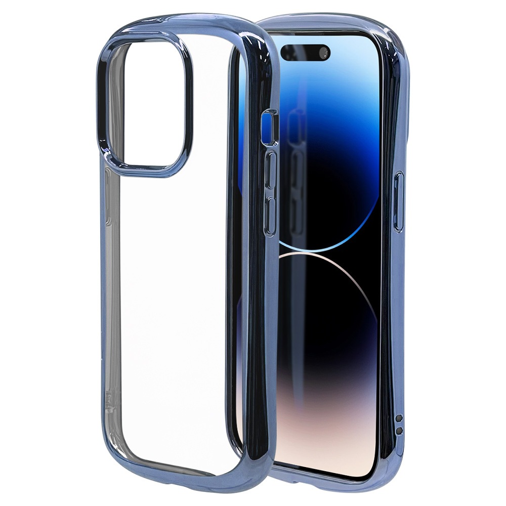 iPhone14 Pro  С եȥ TPU Ѿ׷ۼ   ꥢ Ʃ 2.7mm ᥿ե졼 ȥåץۡ VANILLA PACK CURVE ֥롼 ե14ץ ޥۥ 7199IP261PTP 饹Хʥ