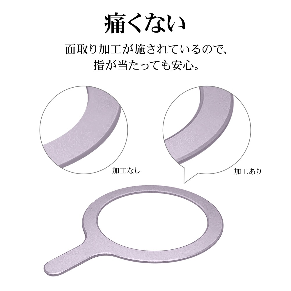 ޥͥåȥ᥿ MagSafeб ޥ 磻쥹 ֹ碌դ ϼ   饤ȥ֥롼 iPhone Android ޥ ޡȥե RMAGR01LBL 饹Хʥ