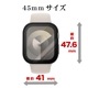 Apple Watch series8 series7 45mm 饹ե  С ϥ֥å  Ʃ ꥢ PC+GLASS 饹ηץƥ ɿ奱 IPX68 ɽ̹9H ֥å åץ륦å GHB4628AW45 饹Хʥ
