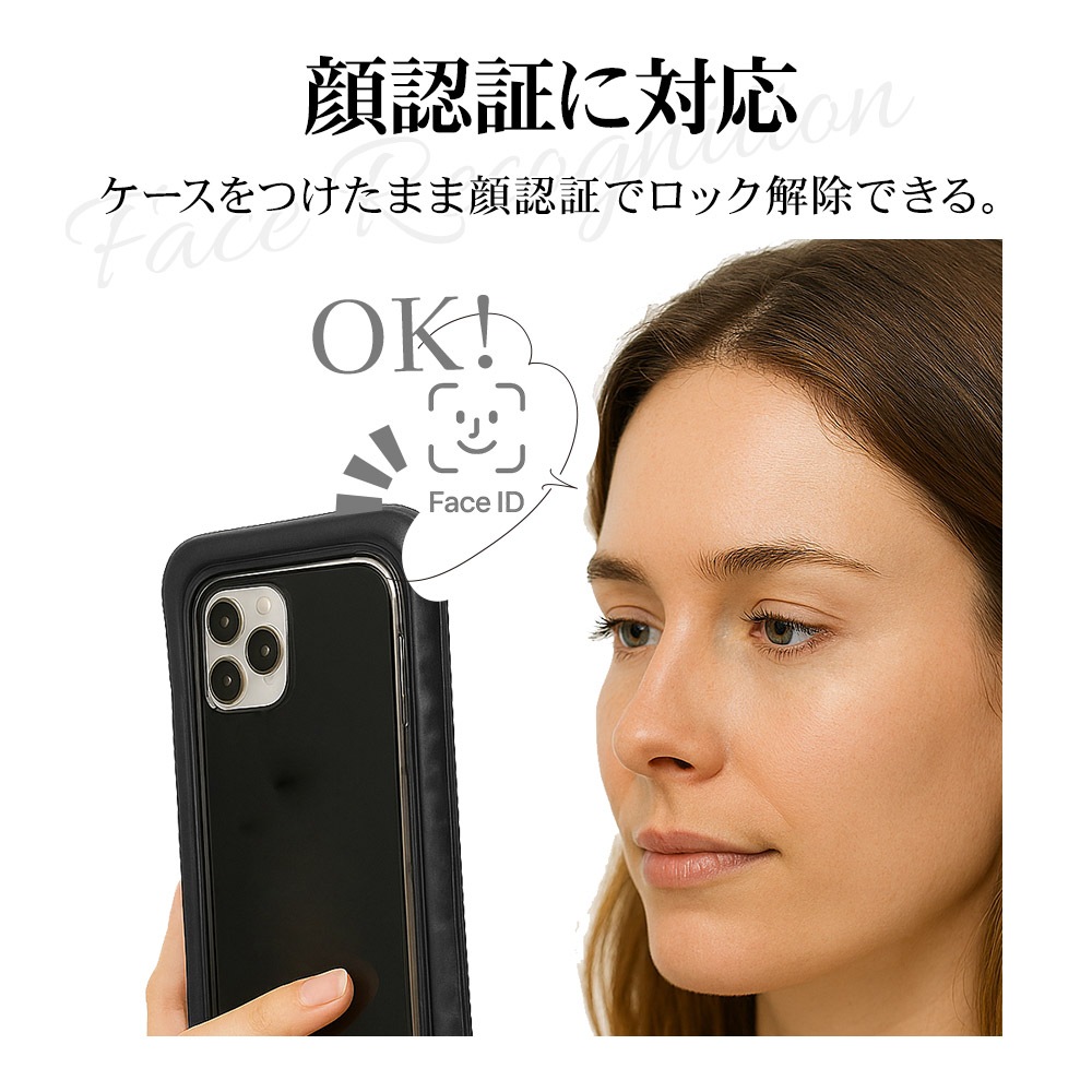 ���ޥ� �ɿ奱���� IPX8 �ͥå����ȥ�å��� ξ�̥��ꥢ ���ޡ��ȥե��� �� ������ �ס��� ��Ϥ ��ʪ���� �礭�� iPhone Android �֥�å� RFRWPF14BK �饹���Хʥ�