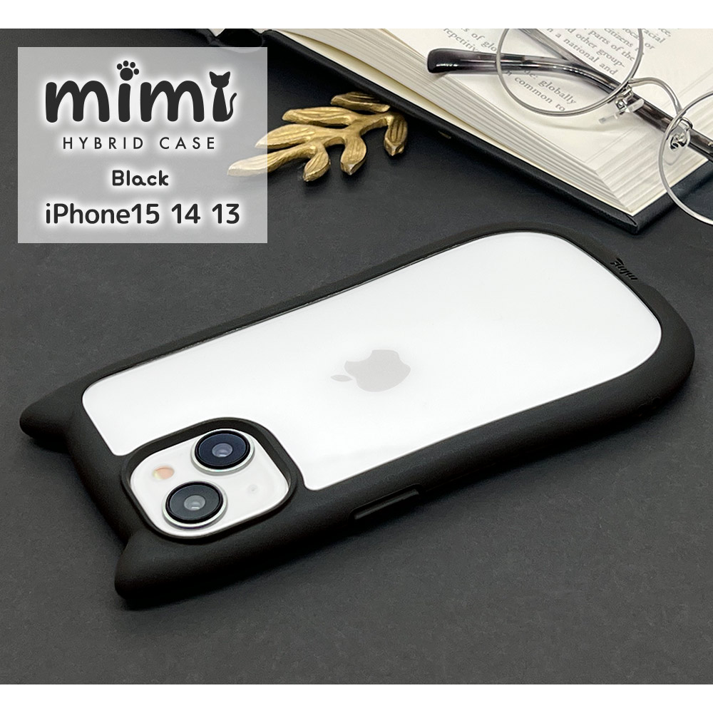 iPhone15 14 13  С ϥ֥å mimi ǭ ͥߥ ͤߤ ǭ ͥ ͤ Ѿ׷ۼ MIL   ̥ꥢ Ʃ ˶ TPUХѡ ȥåץۡ ֥å ޥۥ 7636IP361HB