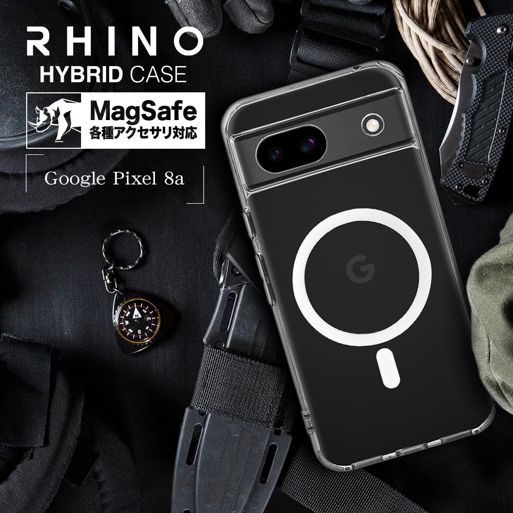 Google Pixel 8a ケース カバー ハイブリッド MagSafe対応 RHINO