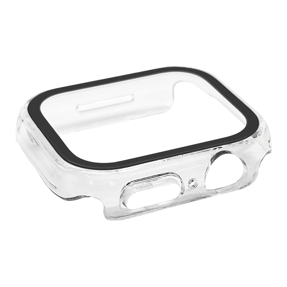 Apple Watch series8 series7 45mm 饹ե  С ϥ֥å  Ʃ ꥢ PC+GLASS 饹ηץƥ ɿ奱 IPX68 ɽ̹9H ꥢ åץ륦å GHB4629AW45 饹Хʥ