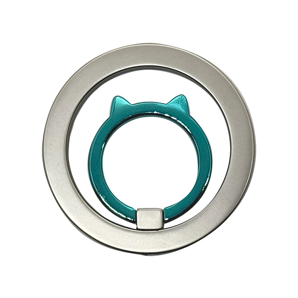 �ޥ��ͥå� ���ޥ� ��� ǭ�� �� ���ޥۥ�� NEKO no MAGNET RING MagSafe�б� �ޥ��ͥåȥ����� ��곰����ǽ  ������� �磻��쥹���� ���ϼ��� ��ɻ� ����С��ߥ֥롼 ���ޥ� ���֥�å� RMRNG02SVBL �饹���Хʥ�