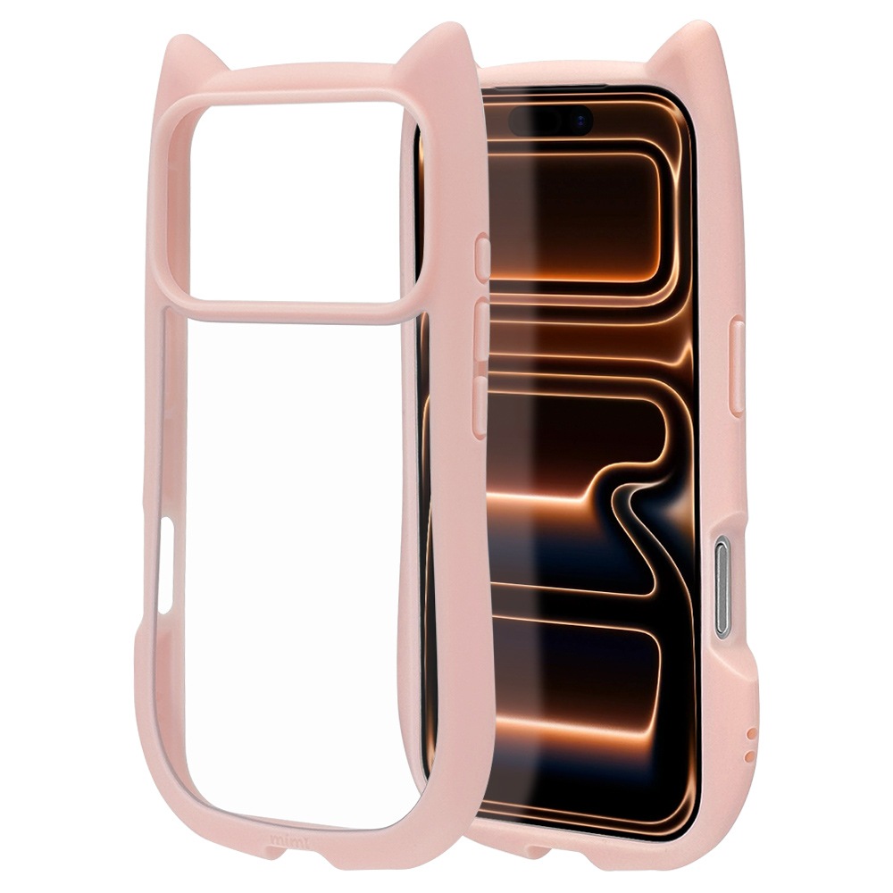 iPhone17 Pro ケース カバー ハイブリッド mimi 猫耳 ネコミミ