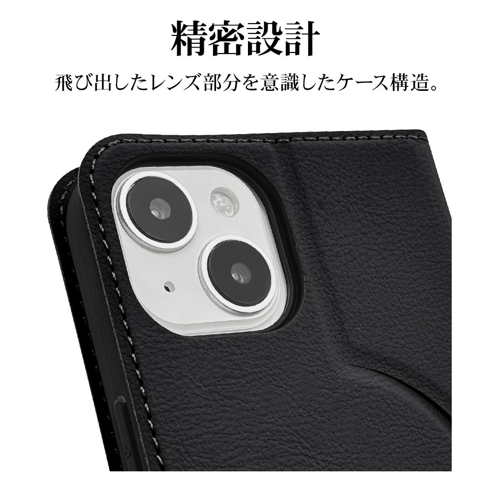 iPhone15 14 13 ������ ���С� ��Ģ�� ���� �Ѿ׷�ۼ� MagSafe�б� ���������� ������ɵ�ǽ �磻��쥹�����б� �����ɥޥ��ͥå� �֥�å� �����ե��� ���ޥۥ����� 8354IP361BSMMBK �饹���Хʥ�