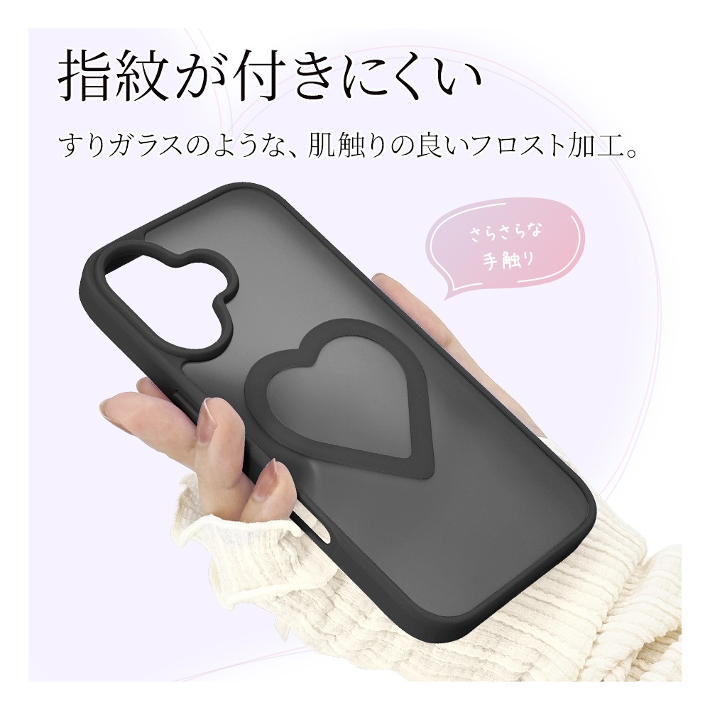 iPhone16  С ϥ֥å MagSafeб Mignu ߥ˥ Ѿ׷ۼ ̥ե ޥå ɻ TPUХѡ 磻쥹 ֥åߥեȥ֥å ե ޥۥ 9121IP461HPFBK 饹Хʥ