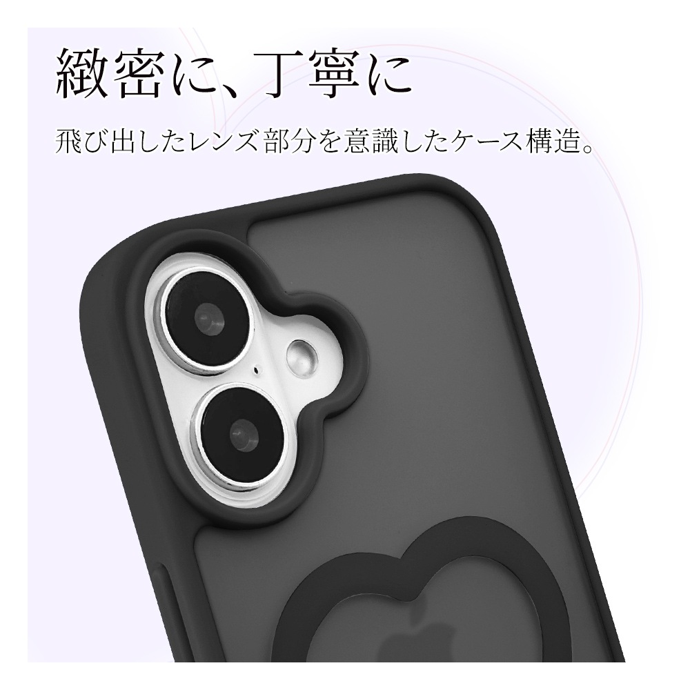 iPhone16  С ϥ֥å MagSafeб Mignu ߥ˥ Ѿ׷ۼ ̥ե ޥå ɻ TPUХѡ 磻쥹 ֥åߥեȥ֥å ե ޥۥ 9121IP461HPFBK 饹Хʥ