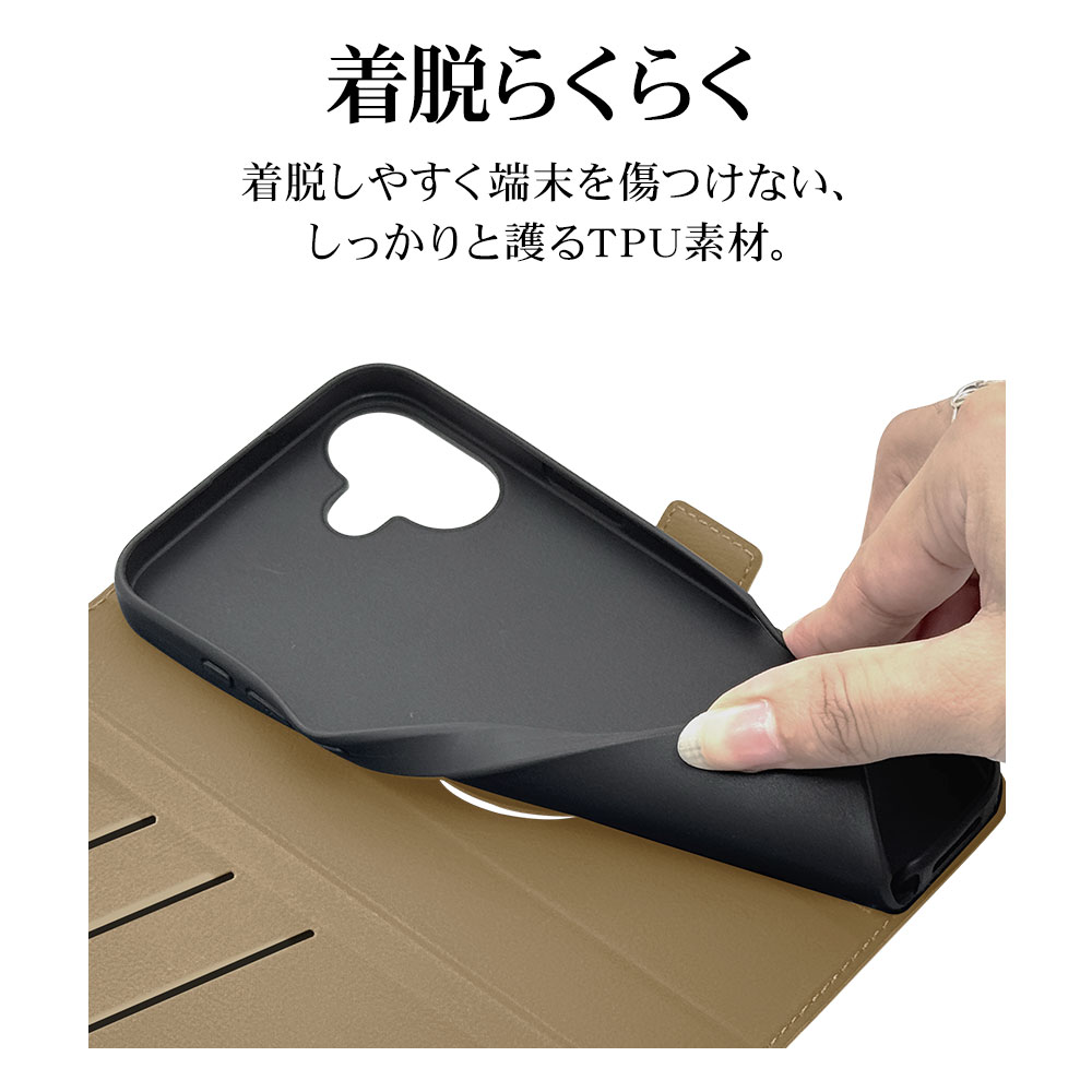 iPhone16 ������ ���С� ��Ģ�� ���� �Ѿ׷�ۼ� MagSafe�б� ���������� ������ɵ�ǽ �磻��쥹�����б� �����ɥޥ��ͥå� �١����� �����ե��� ���ޥۥ����� 8094IP461BSMMBE �饹���Хʥ�