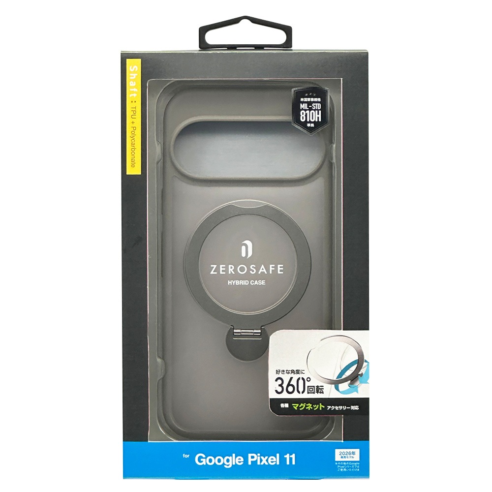 Google Pixel 11 ������ ���С� �ϥ��֥�å� ZEROSAFE Shaft �ޥ��ͥåȽ��� �Ѿ׷� MIL���� TPU�Х�ѡ������� ����դ� ��ɻ� �磻��쥹���� �ե����ȥʥ����� �������� �ԥ�����11 ���ޥۥ����� 9752P11ZSFNL �饹���Хʥ�