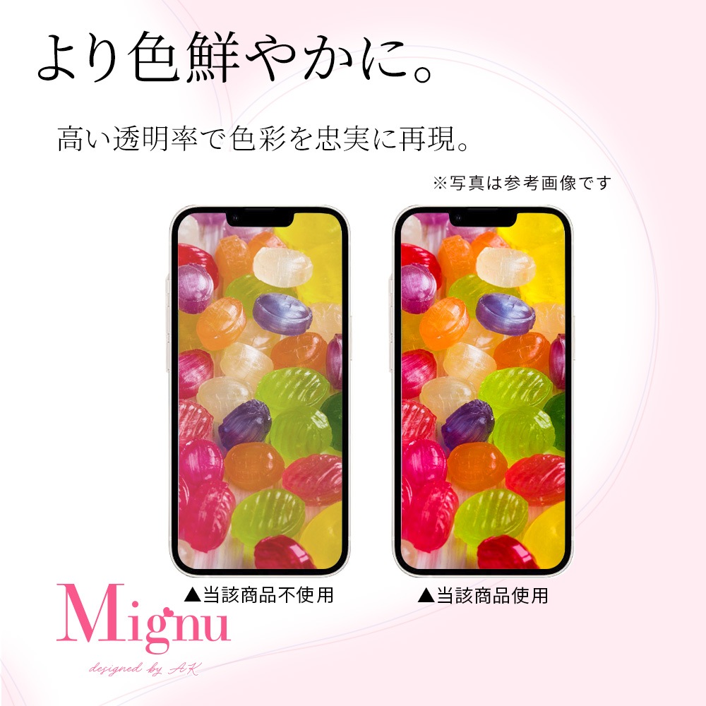iPhone18 Pro 17 Pro ���饹�ե���� �֥롼�饤�ȥ��å� ����� Mignu ���饹�˥ᥤ�����Ĥ��ˤ��� 0.33mm ����10H Ž�ճ�̿ �ִ�Ž�� �����ե��� �ݸ�ե���� MTK5422IP6B �饹���Хʥ�