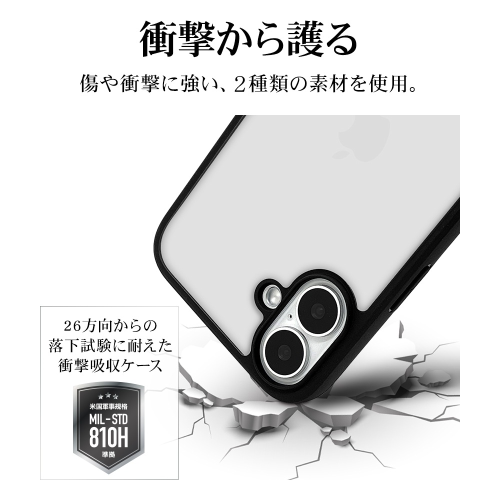 iPhone16 Plus ������ ���С� �ϥ��֥�å� RHINOX �饤�Υå��� �Ѿ׷�ۼ� MIL���� ���ꥢ Ʃ�� ɽ�̹���5H TPU�Х�ѡ������� �磻��쥹�����б� �֥�å��ߥ��ꥢ �����ե��� ���ޥۥ����� 8263IP467HABK �饹���Хʥ�