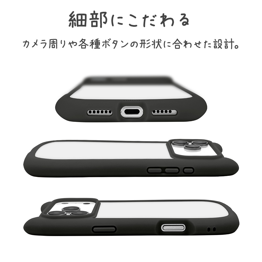 iPhone17 Pro Max  С ϥ֥å mimi ǭ ͥߥ ͤߤ ǭ ͥ ͤ Ѿ׷ۼ MIL ̥ꥢ TPUХѡ 磻쥹 ֥å ե ޥۥ 9107IP5DHPBK 饹Хʥ