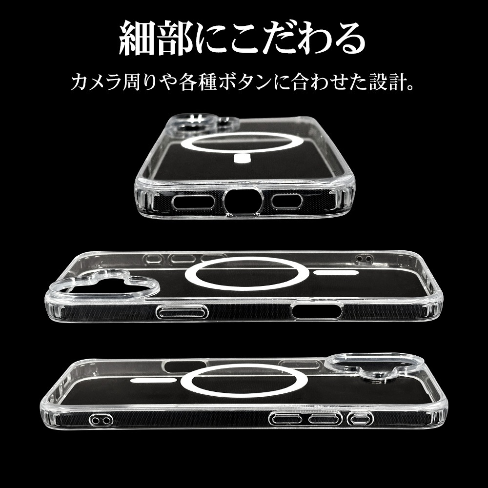 iPhone16 Plus  С ϥ֥å MagSafeб RHINOX 饤Υå Ѿ׷ۼ MIL ꥢ ɽ̹5H TPUХѡ 磻쥹б ե ޥۥ 8264IP467HAMCL 饹Хʥ